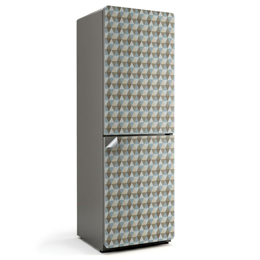 Samoprzylepna naklejka na lodówkę Wzór rombów w siatce