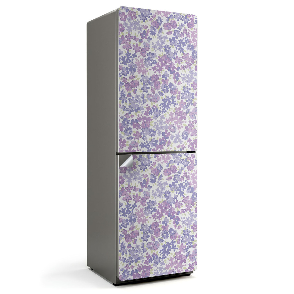 Samoprzylepna naklejka na lodówkę Kwiatowy wzór w pastelach