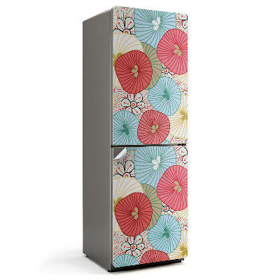 Samoprzylepna naklejka na lodówkę Kwiatowy wzór w kolorach