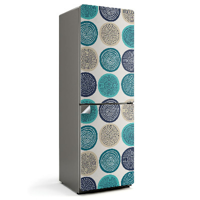 Okleina na lodówkę Wzory okręgów i spirali