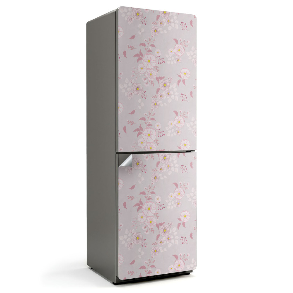 Naklejka na lodówkę Drobny kwiatowy wzór