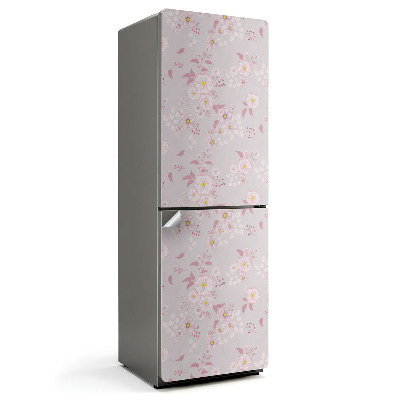 Naklejka na lodówkę Drobny kwiatowy wzór