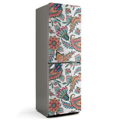 Naklejka tapeta na lodówkę Wzór roślinny z paisley