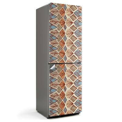 Samoprzylepna naklejka na lodówkę Geometria w stylu etnicznym