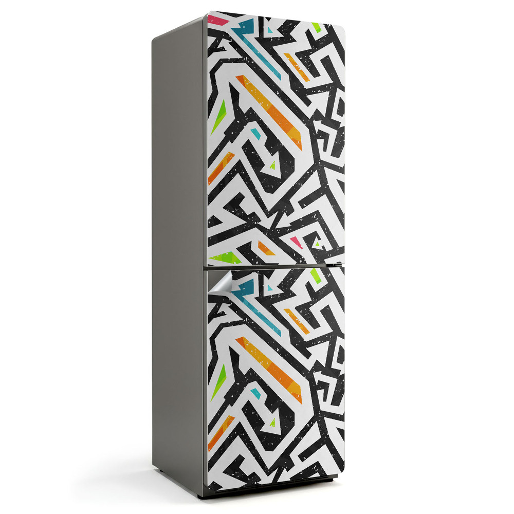 Okleina na lodówkę Abstrakcyjny wzór linii