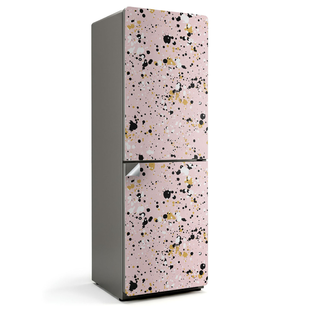 Naklejka na lodówkę Abstrakcyjne plamy i kropki