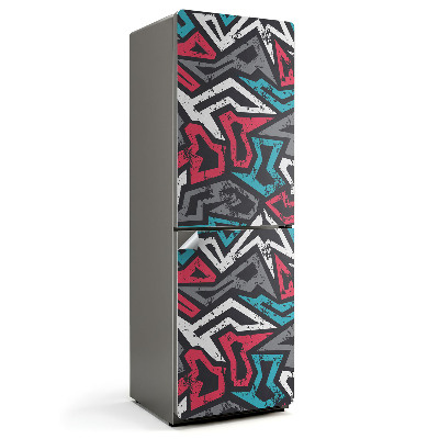 Naklejka tapeta na lodówkę Dynamiczne wzory geometryczne