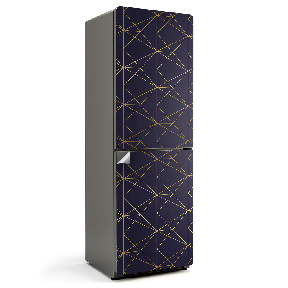 Naklejka na lodówkę Geometryczny wzór linii