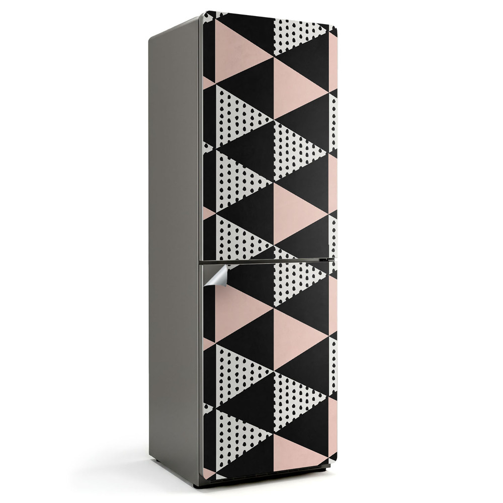 Naklejka na lodówkę Geometryczny wzór trójkątów