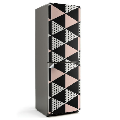 Naklejka na lodówkę Geometryczny wzór trójkątów