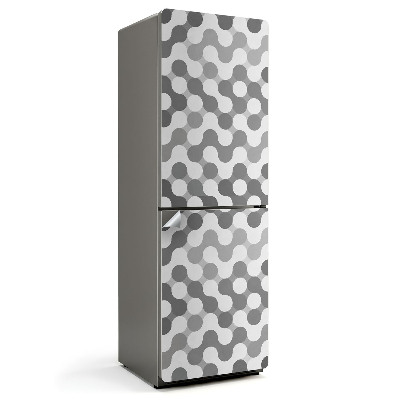 Okleina na lodówkę Geometryczne falujące okręgi