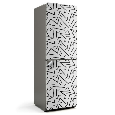 Okleina na lodówkę Dynamiczny wzór linii