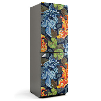 Samoprzylepna naklejka na lodówkę Wzór z wodnymi motywami