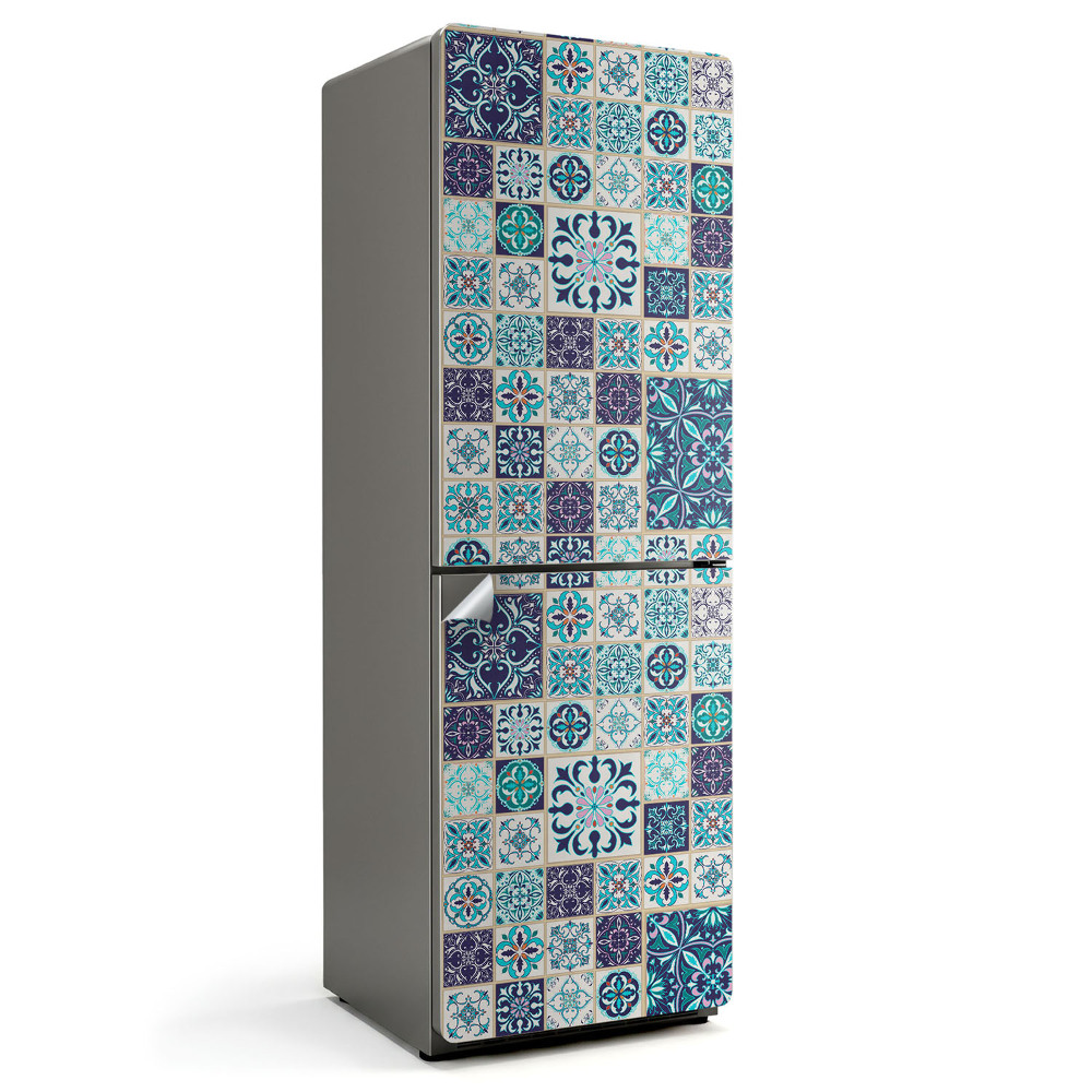 Samoprzylepna naklejka na lodówkę Wzory mozaikowe w kafelkach