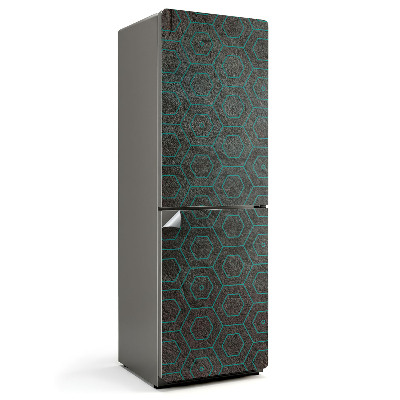 Samoprzylepna naklejka na lodówkę Delikatny wzór heksagonalny