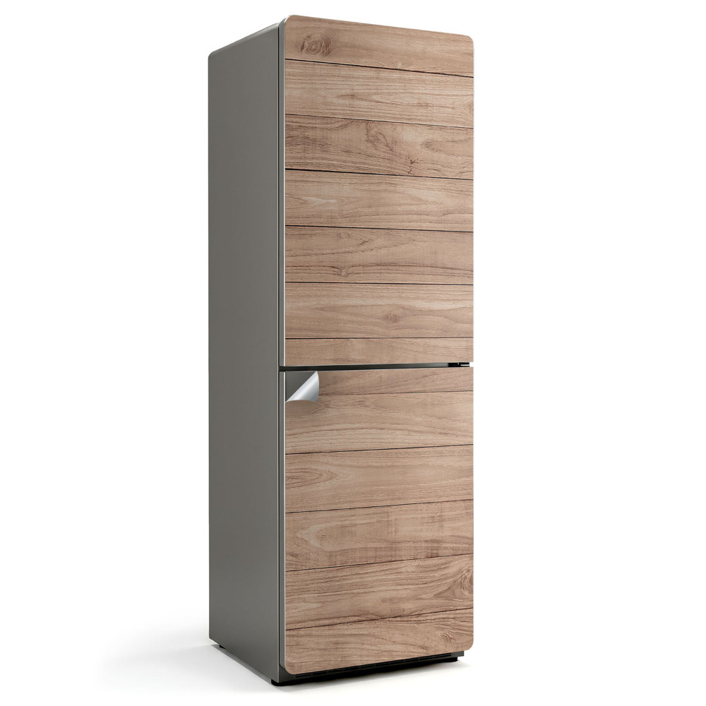 Naklejka na lodówkę Deska drewniana w pionie