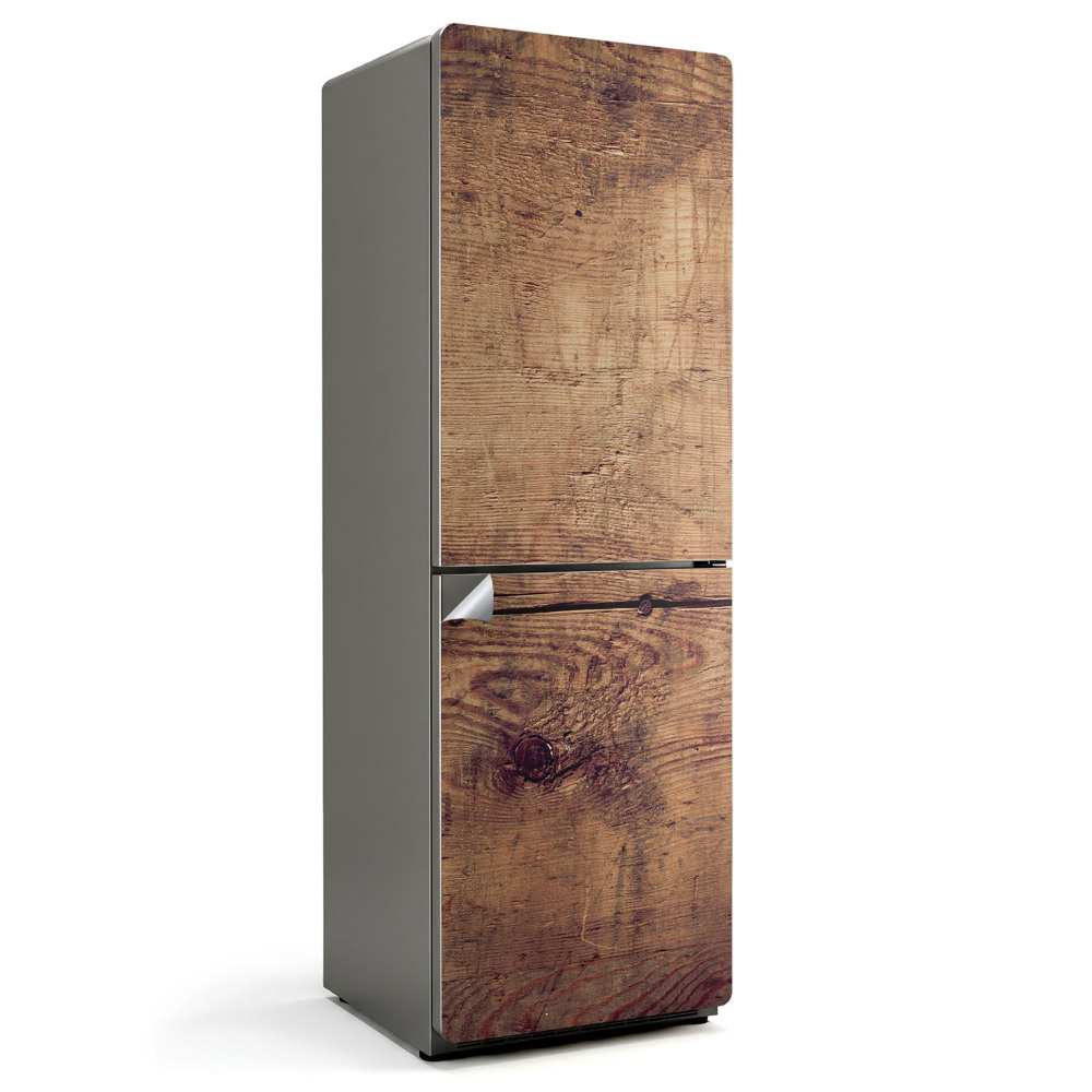 Naklejka tapeta na lodówkę Tekstura drewnianej deski