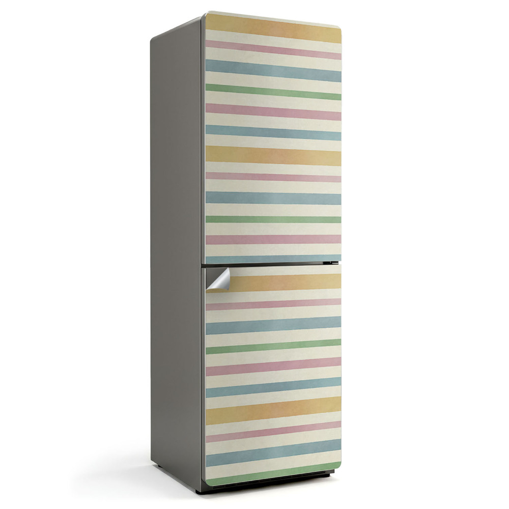 Naklejka na lodówkę Wzór poziomych pasów