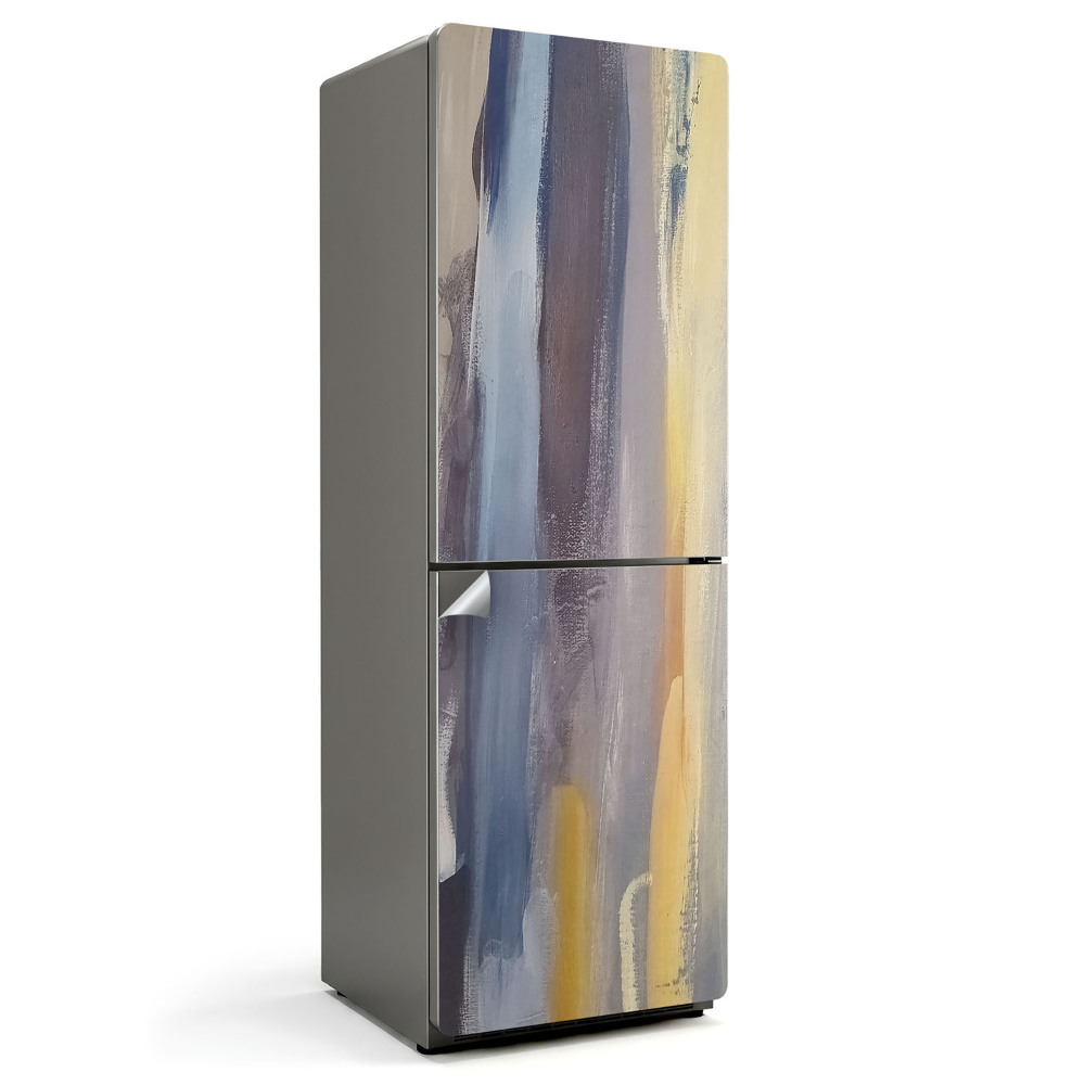 Naklejka tapeta na lodówkę Abstrakcyjne pasy farby