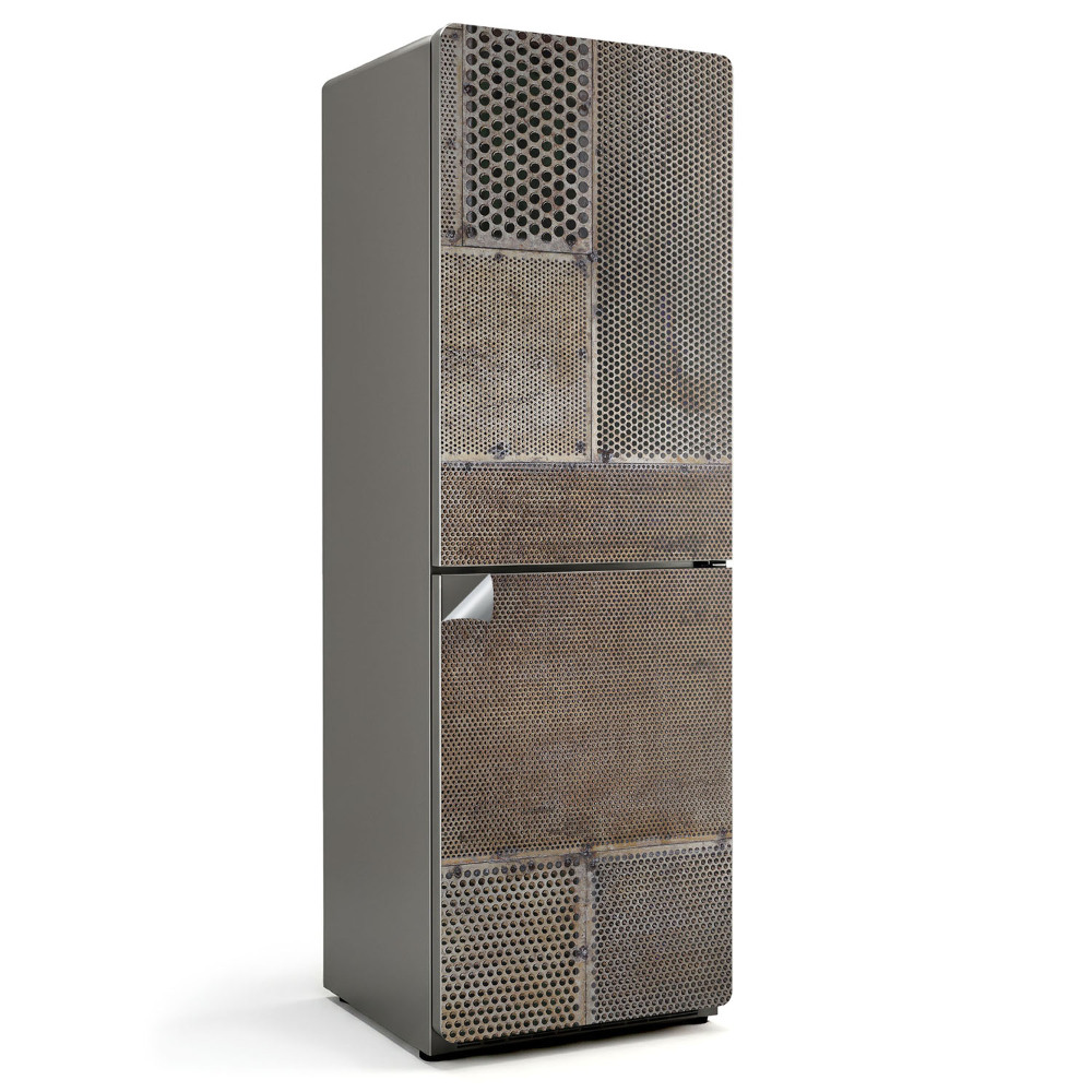 Samoprzylepna naklejka na lodówkę Wzór perforowanej blachy