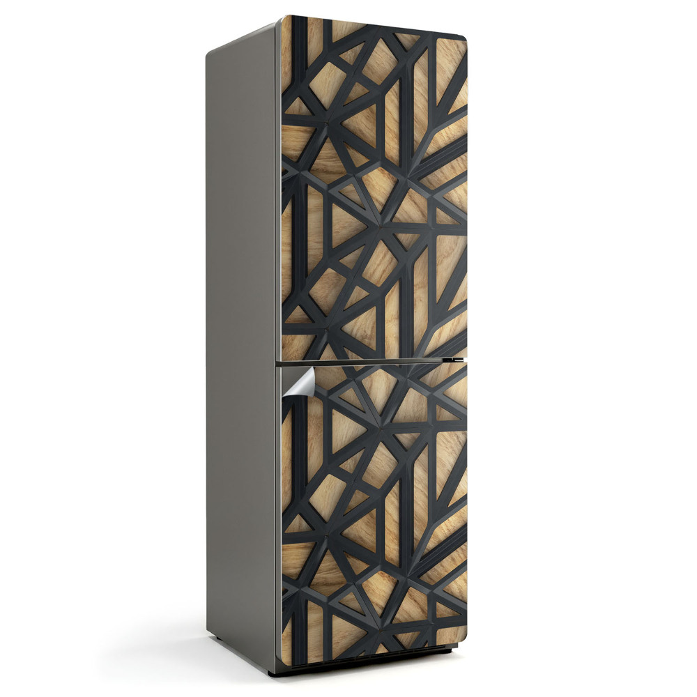 Naklejka tapeta na lodówkę Abstrakcyjny ażurowy wzór