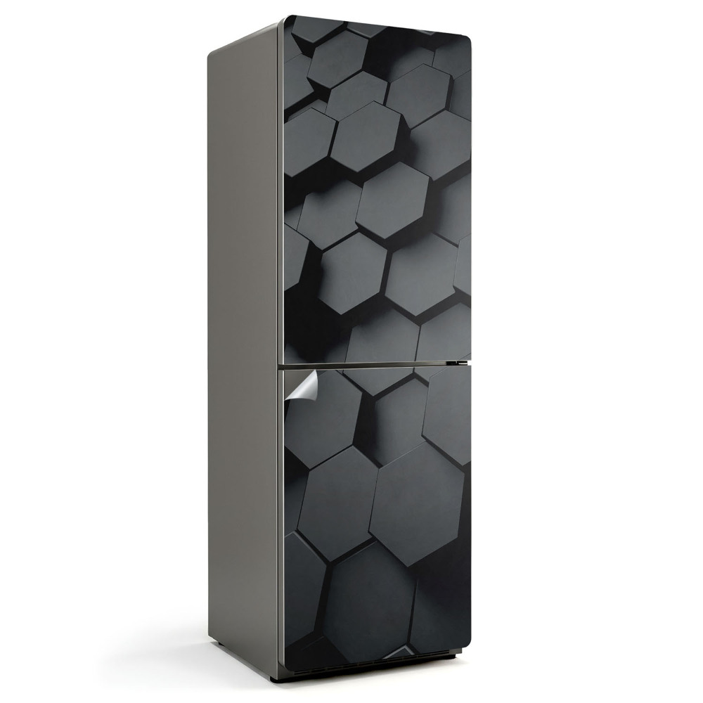 Samoprzylepna naklejka na lodówkę Wzór heksagonalnych płytek