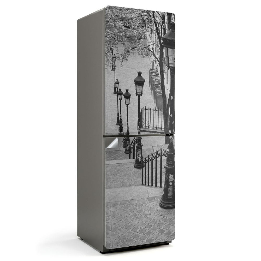 Okleina na lodówkę Urokliwe latarnie w mieście