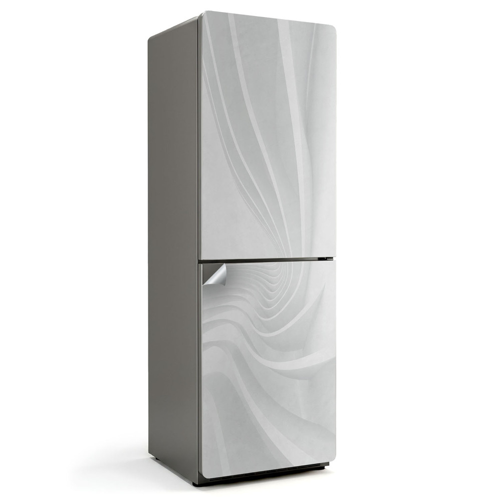 Samoprzylepna naklejka na lodówkę Futurystyczne fale materiału