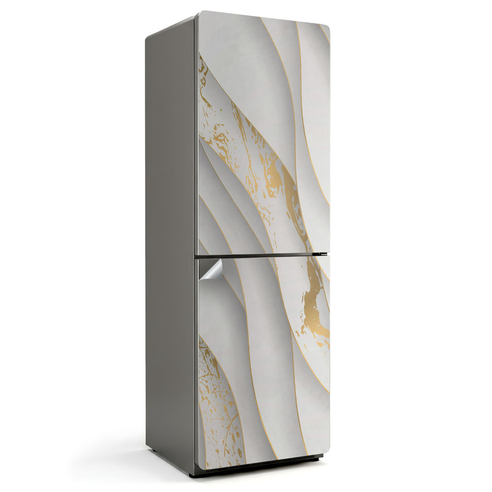 Okleina na lodówkę Fale i tekstury w ruchu