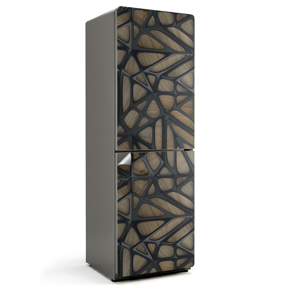 Samoprzylepna naklejka na lodówkę Abstrakcyjny ażurowy wzór