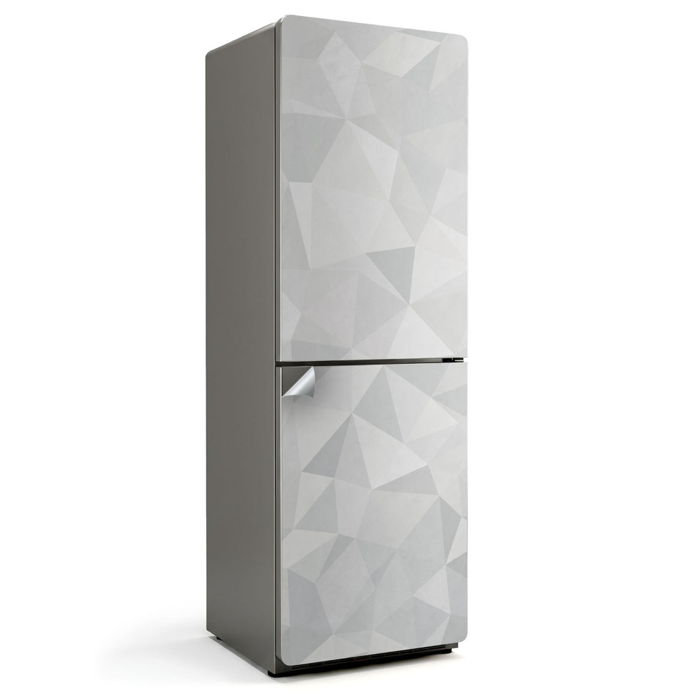 Samoprzylepna naklejka na lodówkę Wzór wielokątów 3D