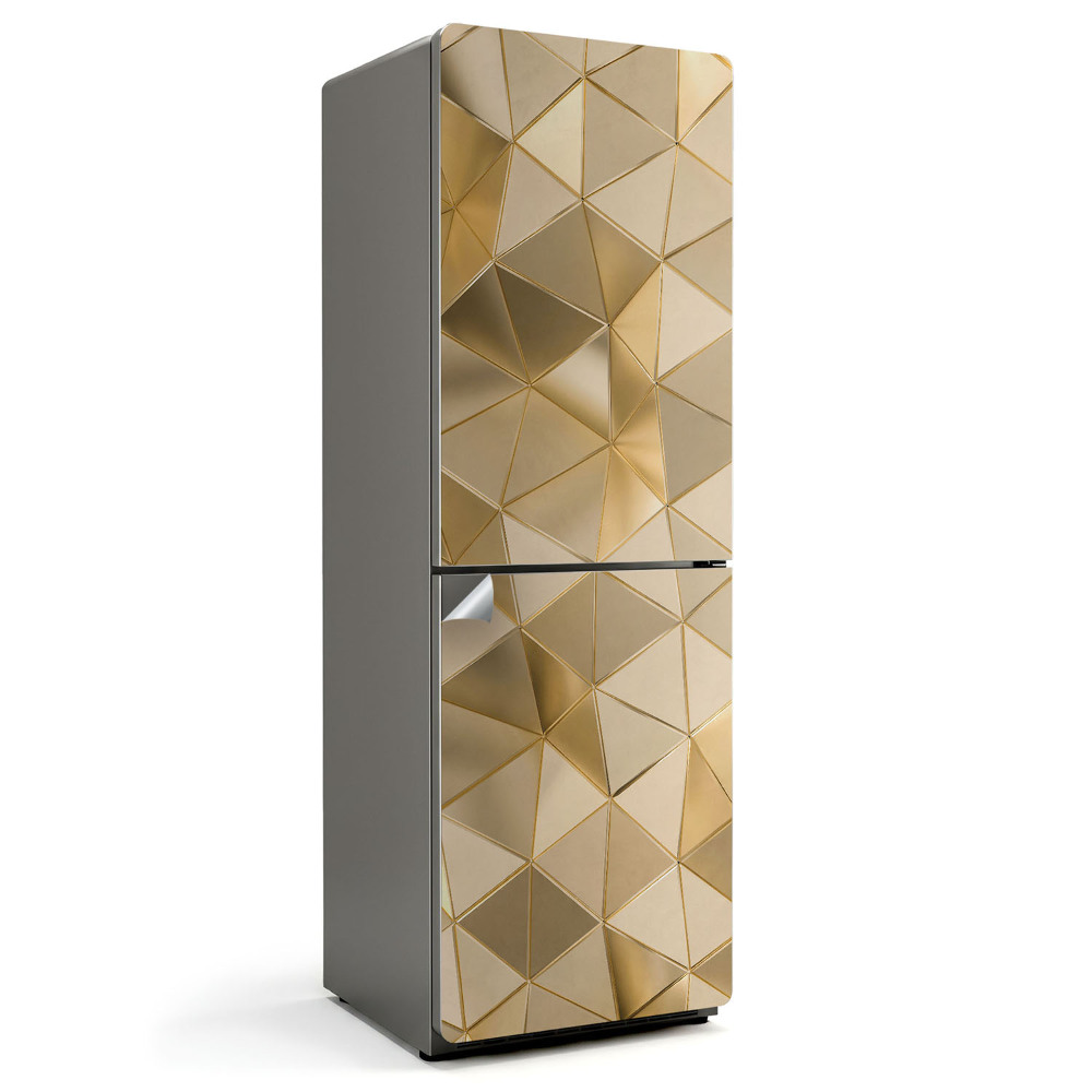 Samoprzylepna naklejka na lodówkę Geometria trójkątów 3D