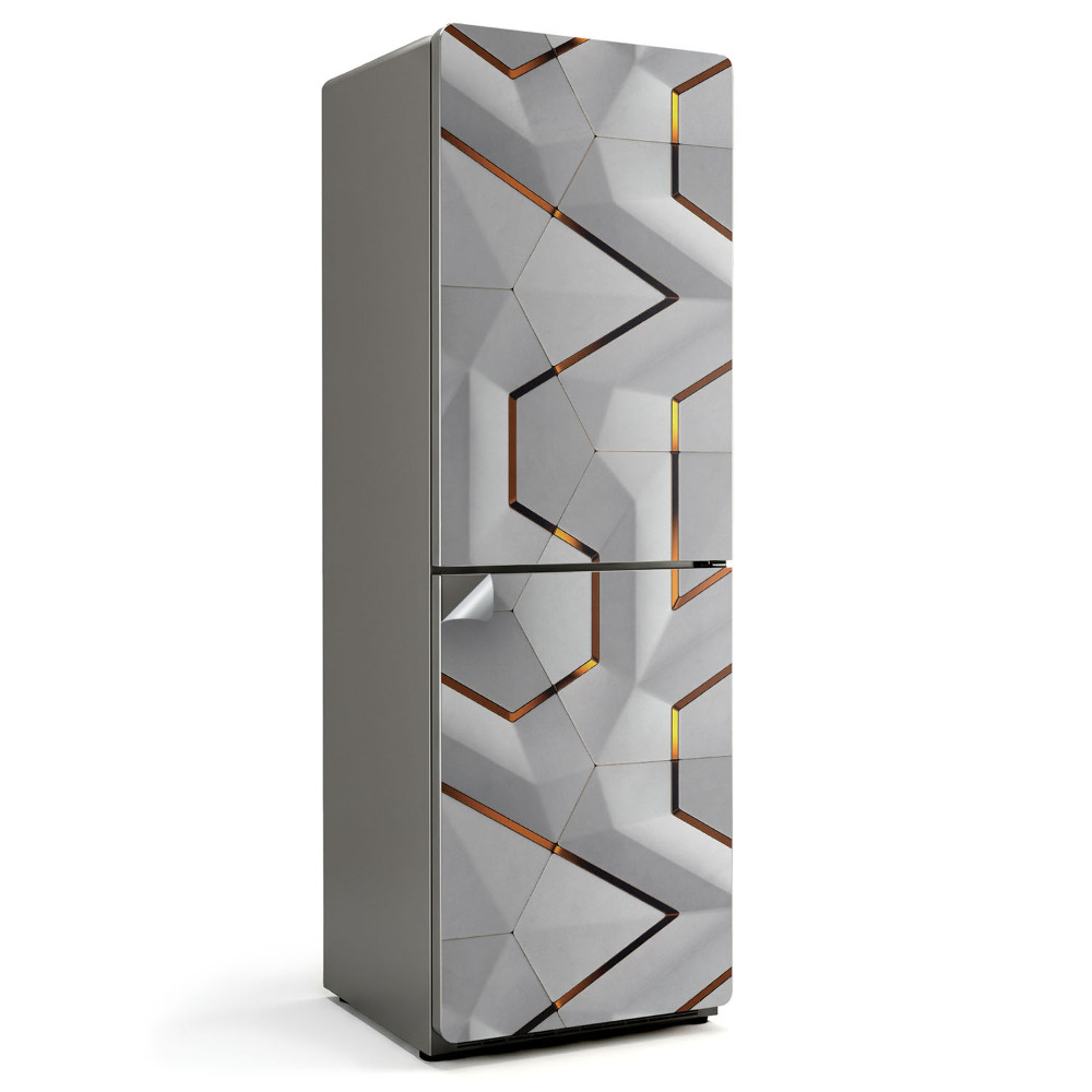 Naklejka tapeta na lodówkę Abstrakcyjny wzór 3D