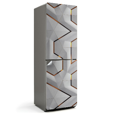 Naklejka tapeta na lodówkę Abstrakcyjny wzór 3D