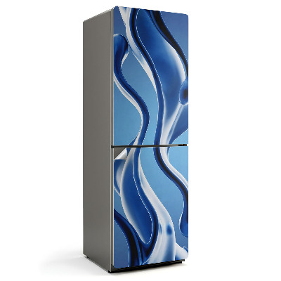 Samoprzylepna naklejka na lodówkę Płynne fale i kształty