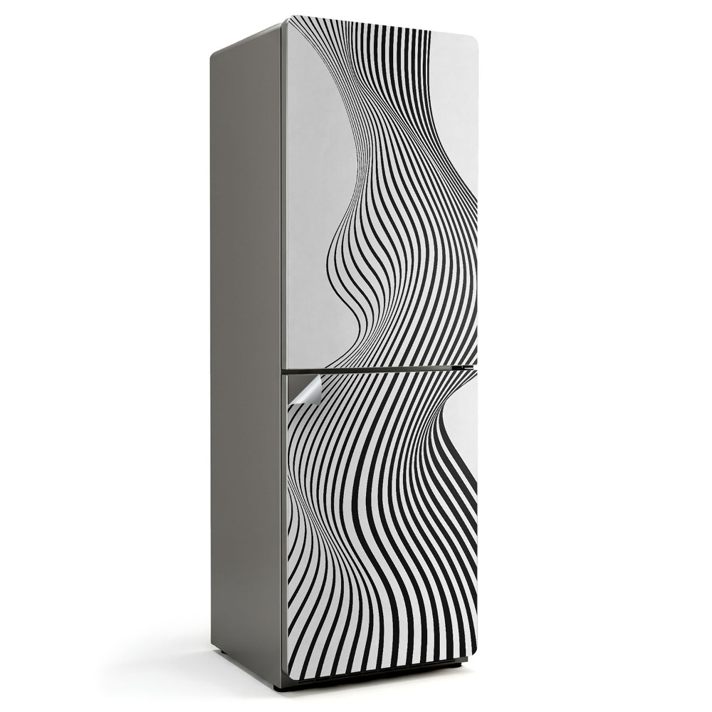 Naklejka tapeta na lodówkę Dynamiczne fale z wielu linii