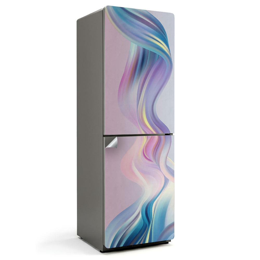 Okleina na lodówkę Fale w pastelowych odcieniach