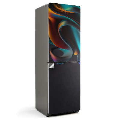 Naklejka na lodówkę Abstrakcyjne fale i kształty