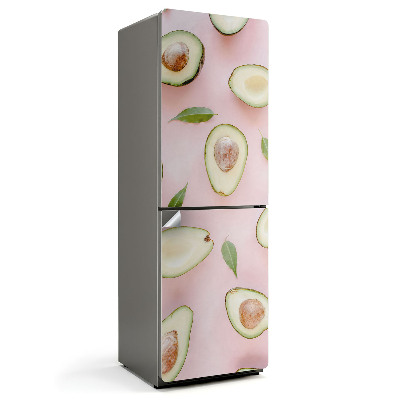 Samoprzylepna naklejka na lodówkę Wzór z awokado i liśćmi