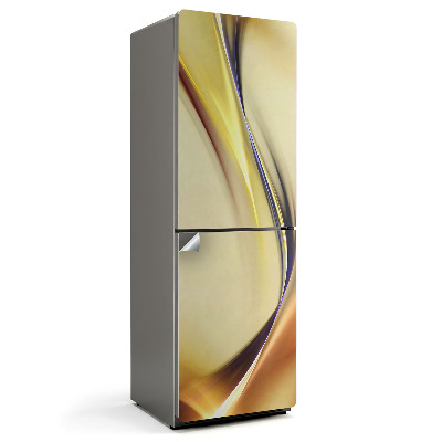 Naklejka tapeta na lodówkę Płynne linie i fale