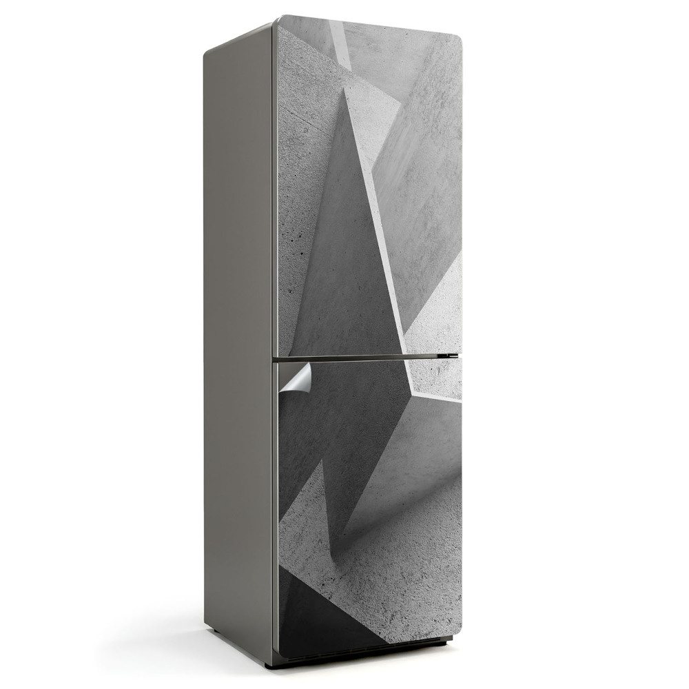 Naklejka na lodówkę Abstrakcyjna geometria 3D