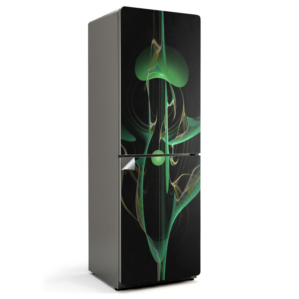 Samoprzylepna naklejka na lodówkę Abstrakcyjny wzór falowy