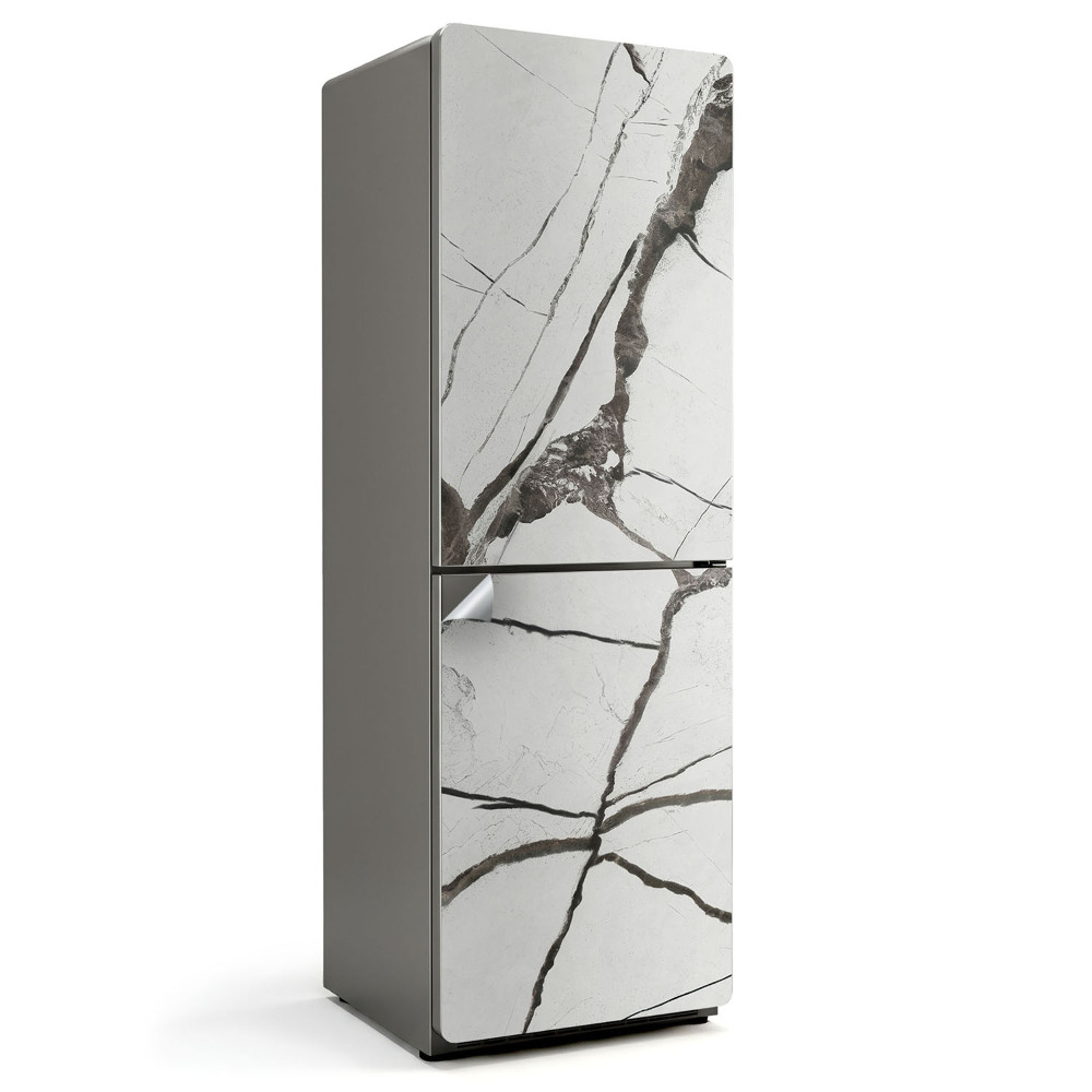 Samoprzylepna naklejka na lodówkę Wzór marmurowych żył