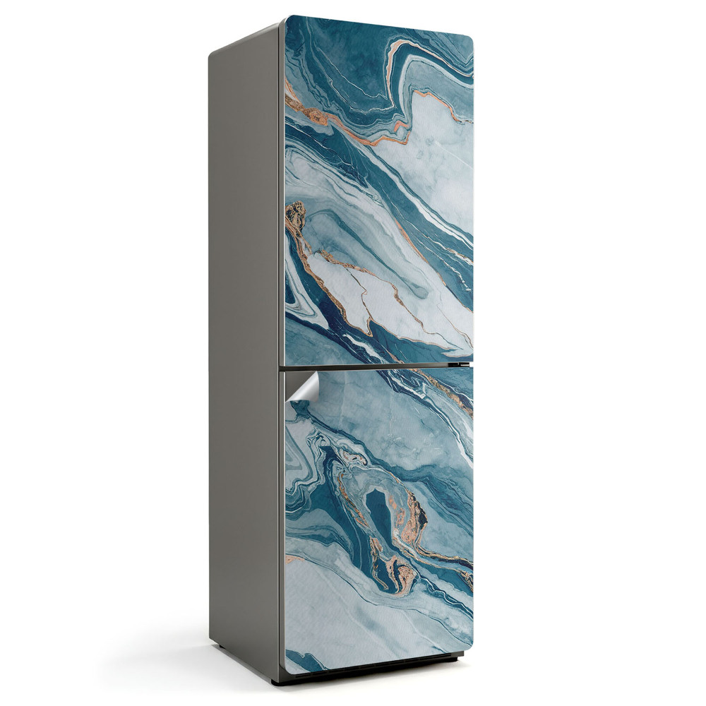 Okleina na lodówkę Abstrakcyjne fale w ruchu