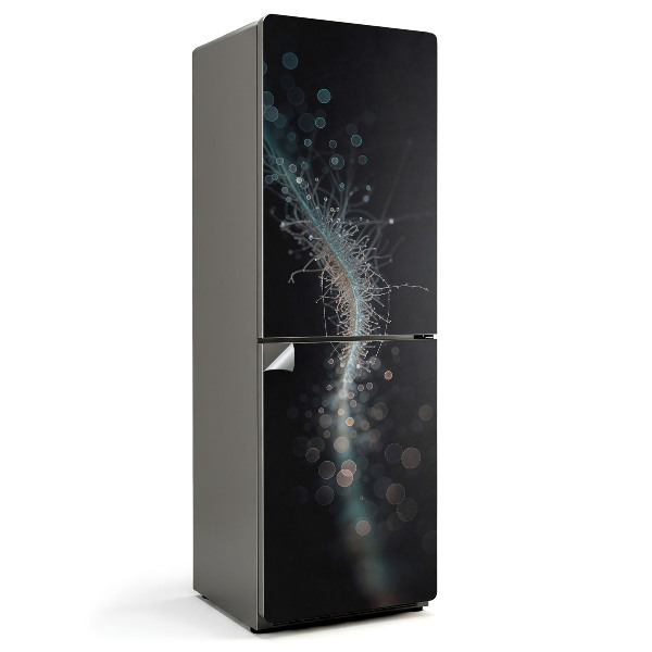 Naklejka na lodówkę Abstrakcyjny wzór z bąbelkami