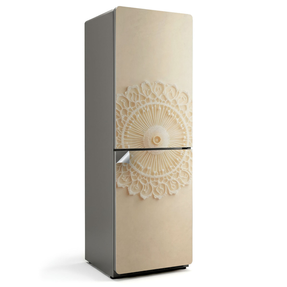 Naklejka na lodówkę Wzór koronkowy w okręgu