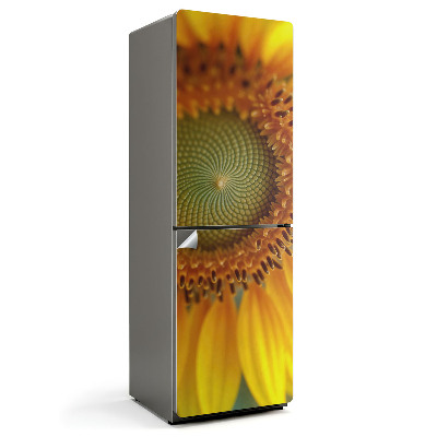 Samoprzylepna naklejka na lodówkę Wzór słonecznika w detalu