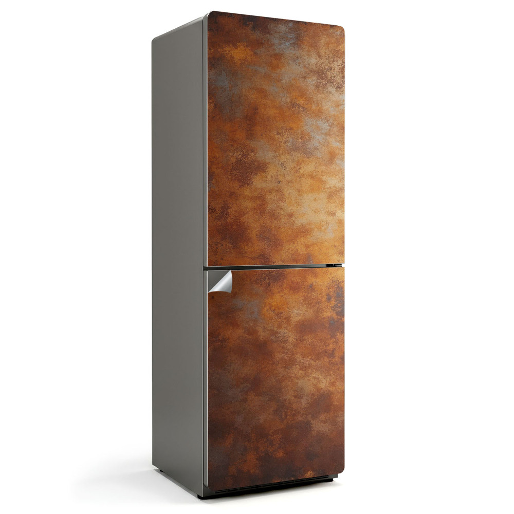 Naklejka tapeta na lodówkę Tekstura metaliczna z rdzą