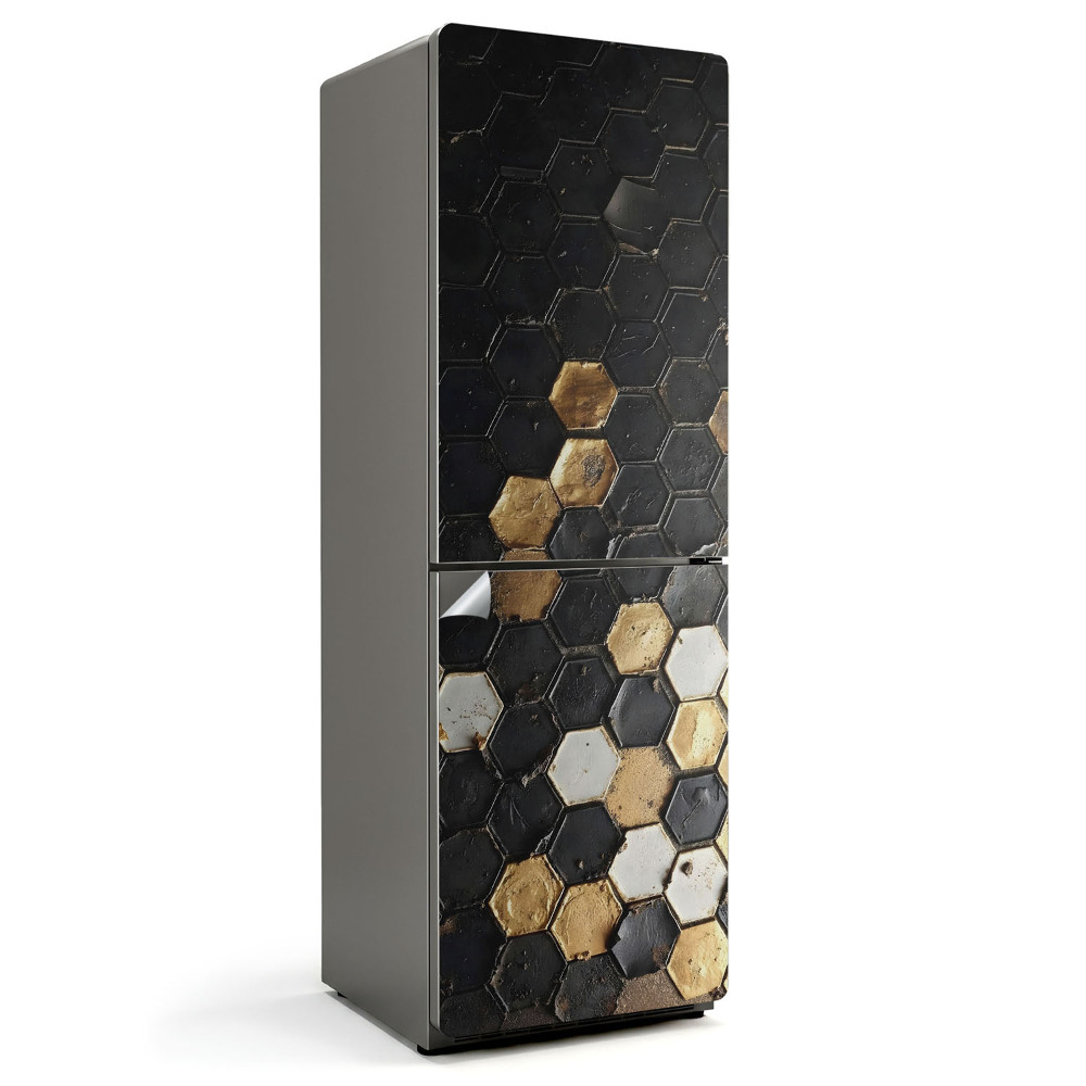 Okleina na lodówkę Geometryczny wzór heksagonów