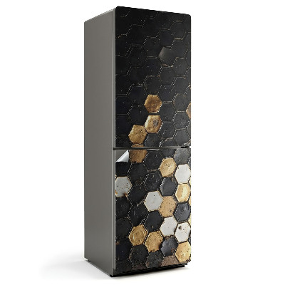 Okleina na lodówkę Geometryczny wzór heksagonów